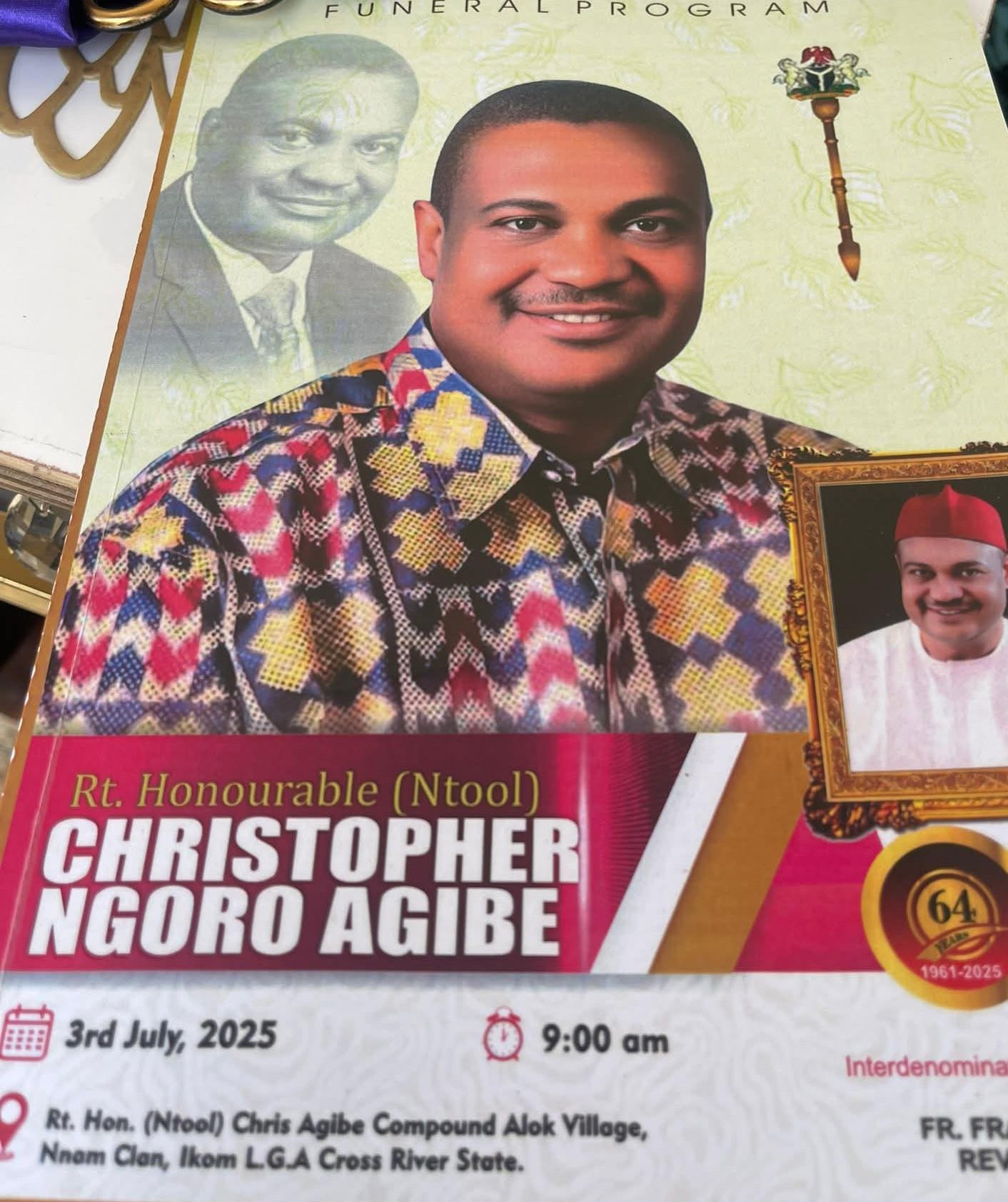 Honouring the Life and Legacy of Ntol Hon. Chris Agibe…By Honorable Victor Abang